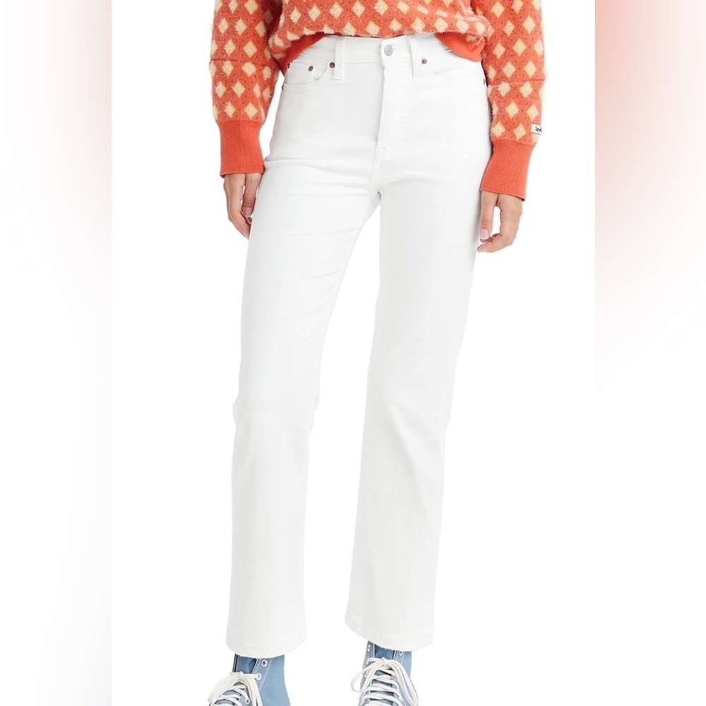 Levi’s Wedgie Straight Jeans (White Stretch)